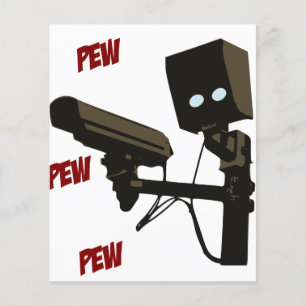 Robô da arma do radar de laser do banco do banco