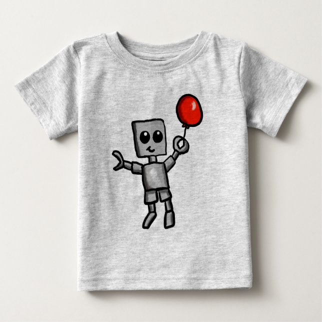 Robô e camisa vermelha do balão (Frente)