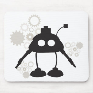 Robô e engrenagens Mousepad