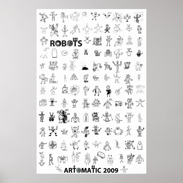 Robôs Artomáticos 2009 Poster 6 (Frente)