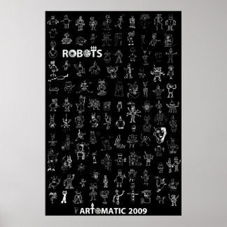 Robôs Artomáticos Poster 4 de 2009 - Edição Negra