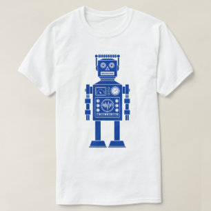 Robot 270620/06 - Camiseta Marinho azul e branca