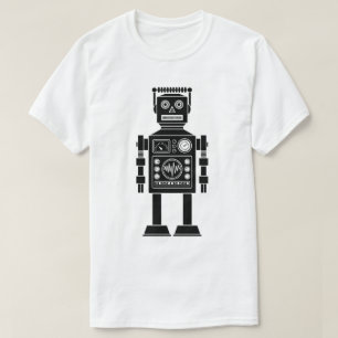 Robot 270620/06 - T-Shirt preto e branco