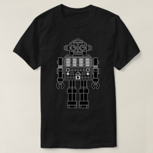 Robot 270620/08 - T-Shirt preto e branco
