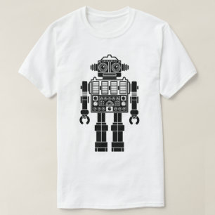 Robot 270620/08 - T-Shirt preto e branco