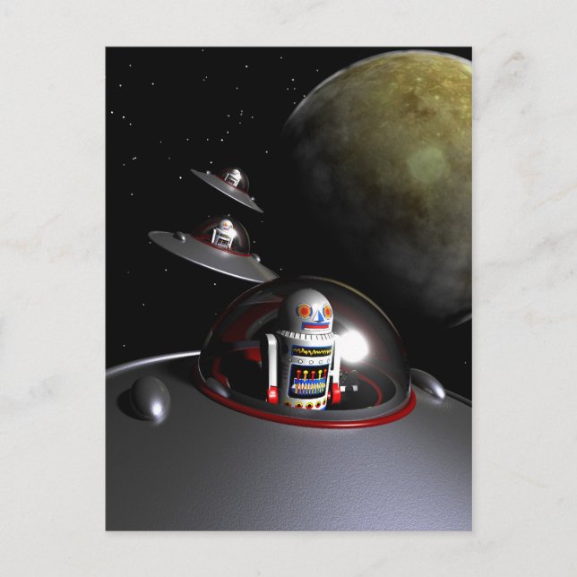 ROBOT - Cartão postal de 7 discos (Frente)