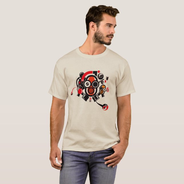 Robot T-Shirt Robotics Engenheiro Legal T Club (Frente Completa)