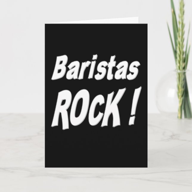 Rocha de Baristas! Cartão (Frente)