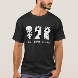 Rocha de Gato Engraçado, Papel, T-Shirt Tesoura