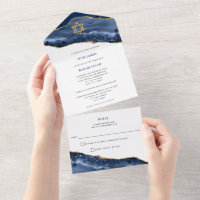 Rocha de Geode Azul e Dourado, Bar Mitzvah