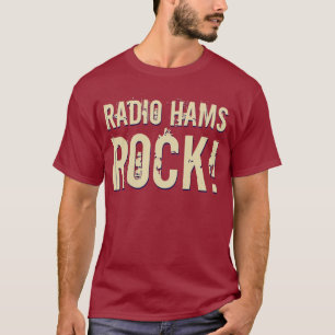 "Rocha de rádio dos presuntos!" T-shirt dos homens