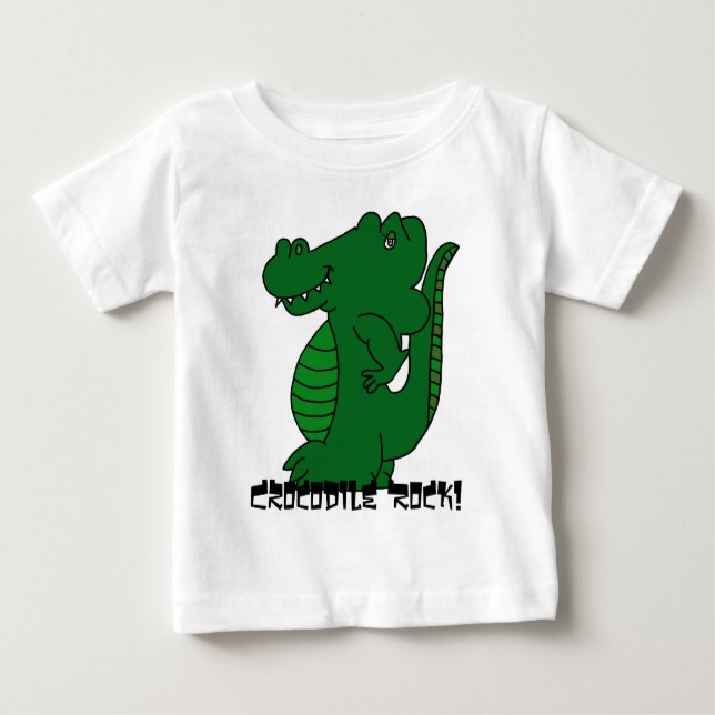Rocha do crocodilo! Camiseta da criança (Frente)
