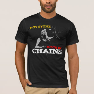 ROCHA DO T-SHIRT DE S DOS HOMENS DO IMPRESSÃO DA