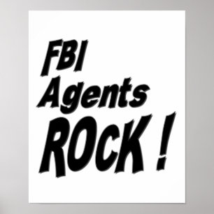 Rocha dos agentes do FBI! Impressão do poster