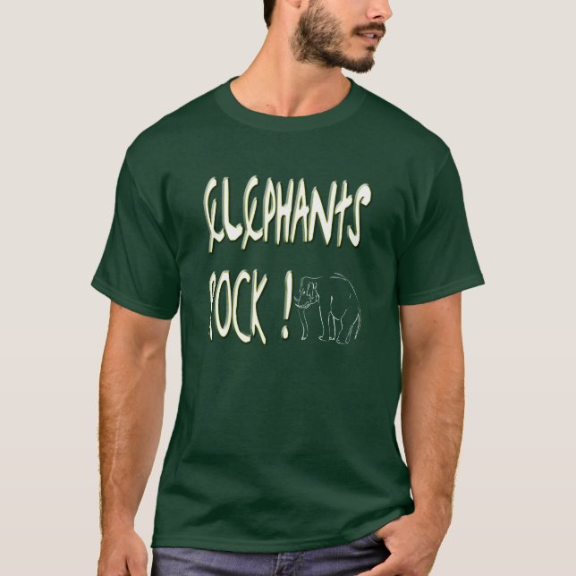Rocha dos elefantes! T-shirt (Frente)