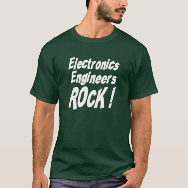 Rocha dos engenheiros electrónicos! T-shirt (Frente)
