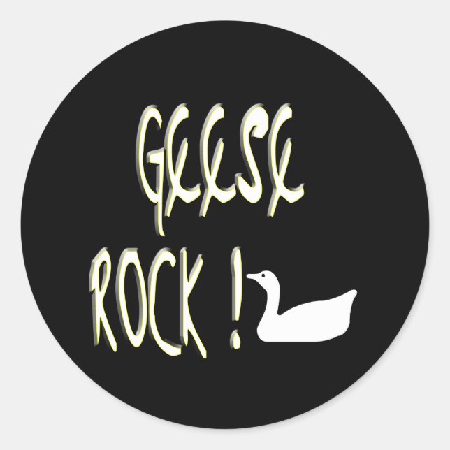 Rocha Geese! Adesivo (Frente)