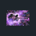 Rocha Guitar Canvas Imprimir Roxo - Pintura<br><div class="desc">Rock Guitar Music - Pintura MIGNED</div>