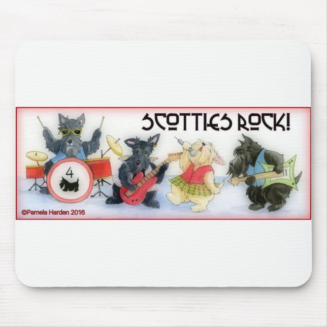 Rocha Mousepad dos Scotties (Frente)