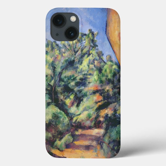 Rocha vermelha de Paul Cezanne |, c.1895 (óleo em (Verso)