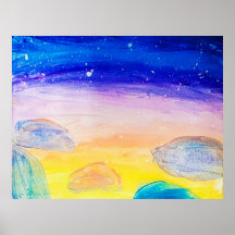 Rochas Azuis - Poster