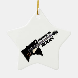 Rochas de Minnesota!  Enfeites de natal da estrela