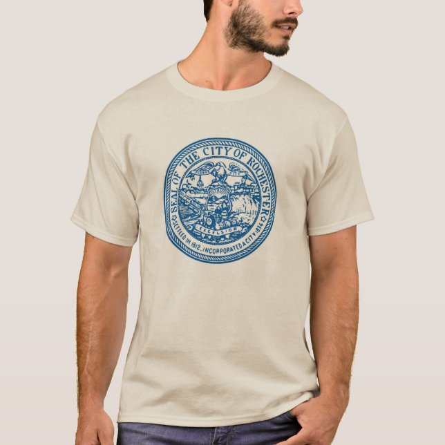 Rochester Blue Seal T-Shirt - Claro (Frente)