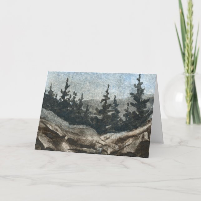 "Rock Cliff #3" — Cartão de Saudação para a Estrad (Frente)