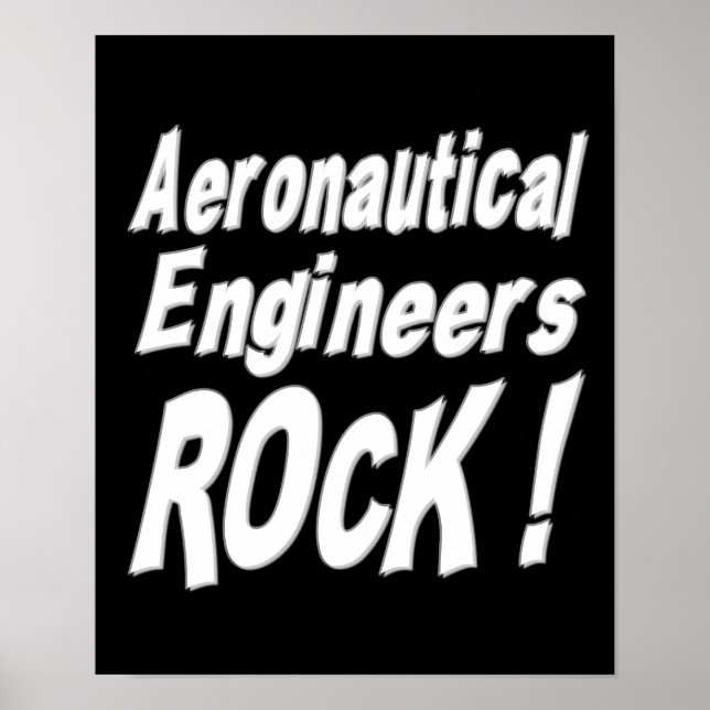 Rock de Engenheiros Aeronáuticos! Impressão poster (Frente)