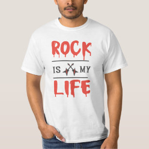 rock é minha vida: t-shirt clássica