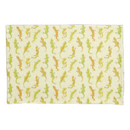 Rock Escalando Geckos em amarelo - padrão perfeito