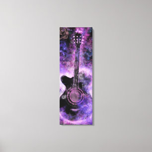 Rock Guitar Canvas Print Purple - Pintura