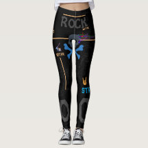Rock Leggings Rock Metal Dumotar GUITAR
