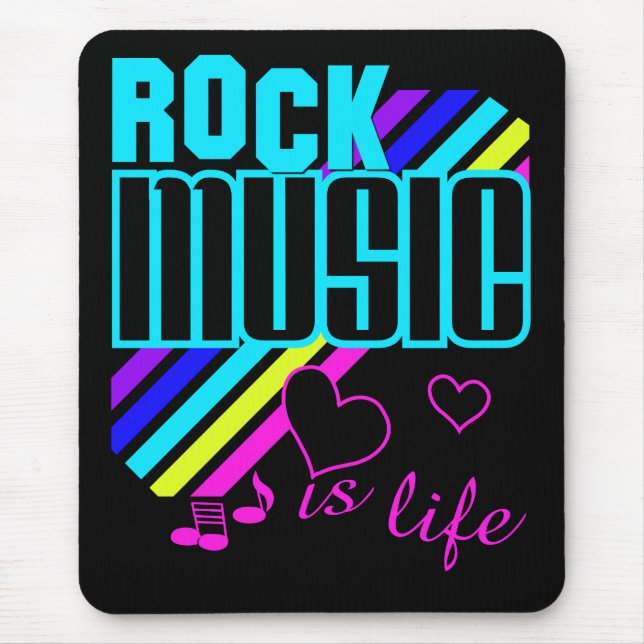 Rock Music Mousepad (Frente)