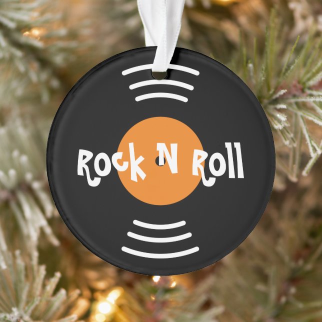 Rock n Roll — Enfeites de natal de vinil (Árvore)