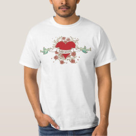 Rock 'n' Roll Groom T-shirt (Rosas)