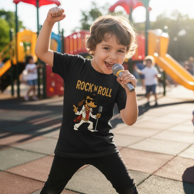 Rock 'n' Roll Hound Dog T-Shirt (Criador carregado)