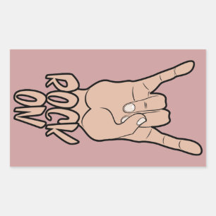 ROCK ON adesivos de cor personalizados