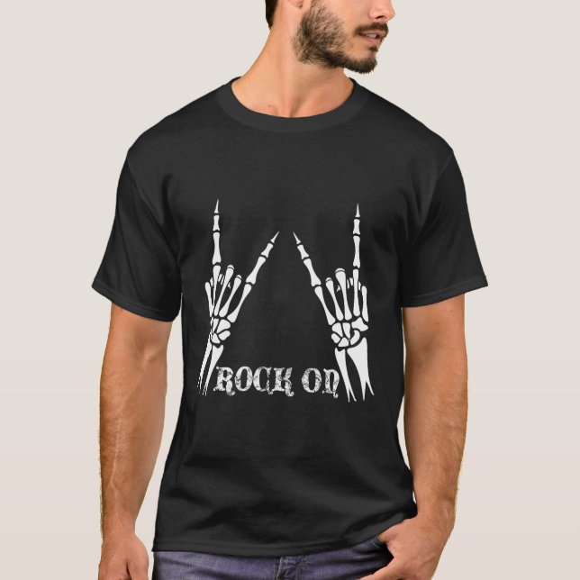 Rock On Bynd Camisetas Para Mulheres Rock And Roll (Frente)