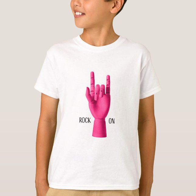 Rock On, T-shirt para crianças (Frente)
