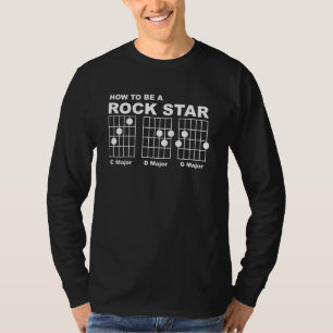 Rock Star Guitar Chorou Engraçado Camisa Humor