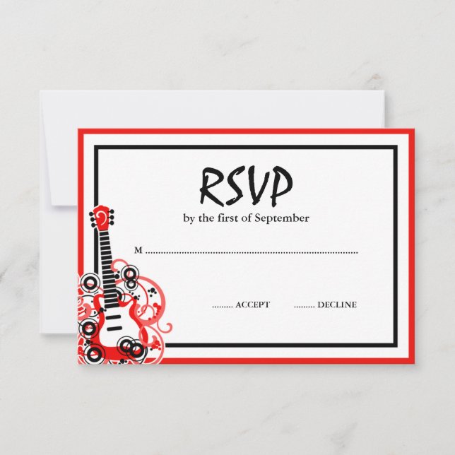 Rock Star Guitar Red Black RSVP (Frente)