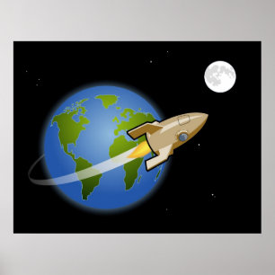 Rocket à lua - poster