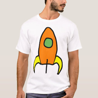 Rocket ao t-shirt da luz de lua