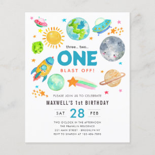 Rocketship do Partido do primeiro aniversario Espa