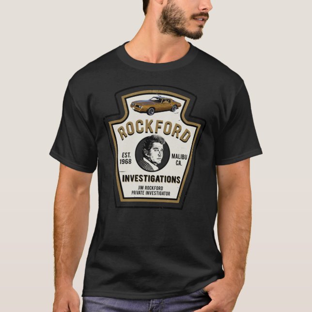 Rockford Investigations Emblem Classic T-Shirt (Frente)