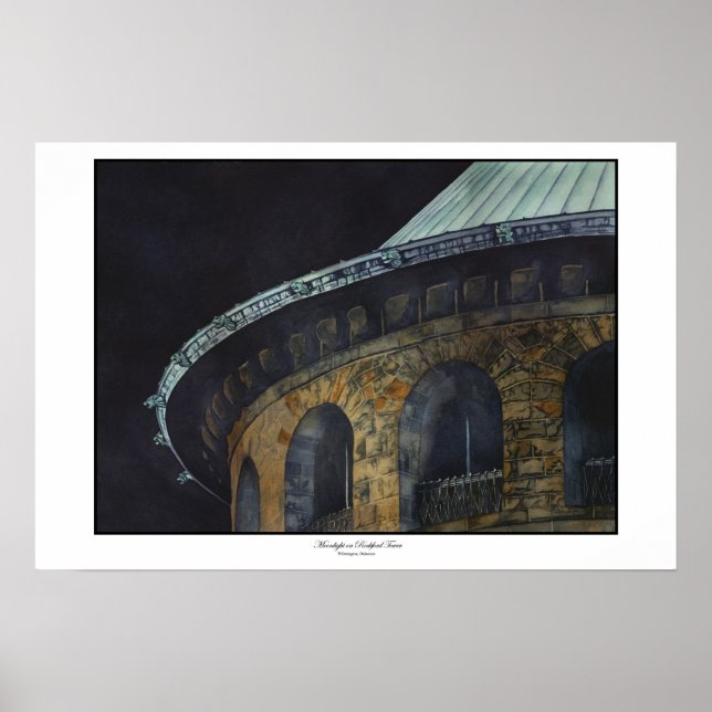 Rockford Tower-Wilmington, DE Poster Impressões (Frente)