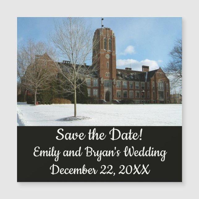 Rockwell no inverno no Grove City College (Frente)