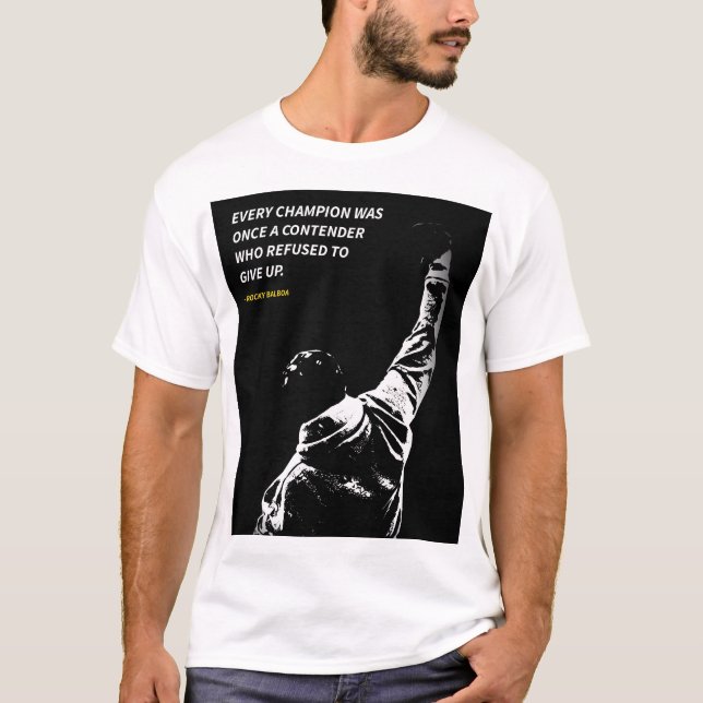 Rocky Balboa quotes T-Shirt (Frente)
