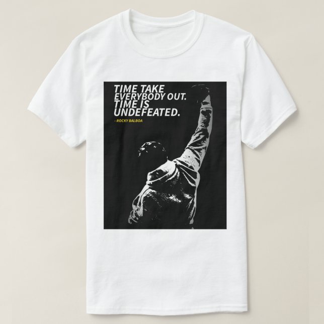 Rocky Balboa quotes T-Shirt (Frente do Design)